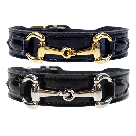 gucci leather dog collars.